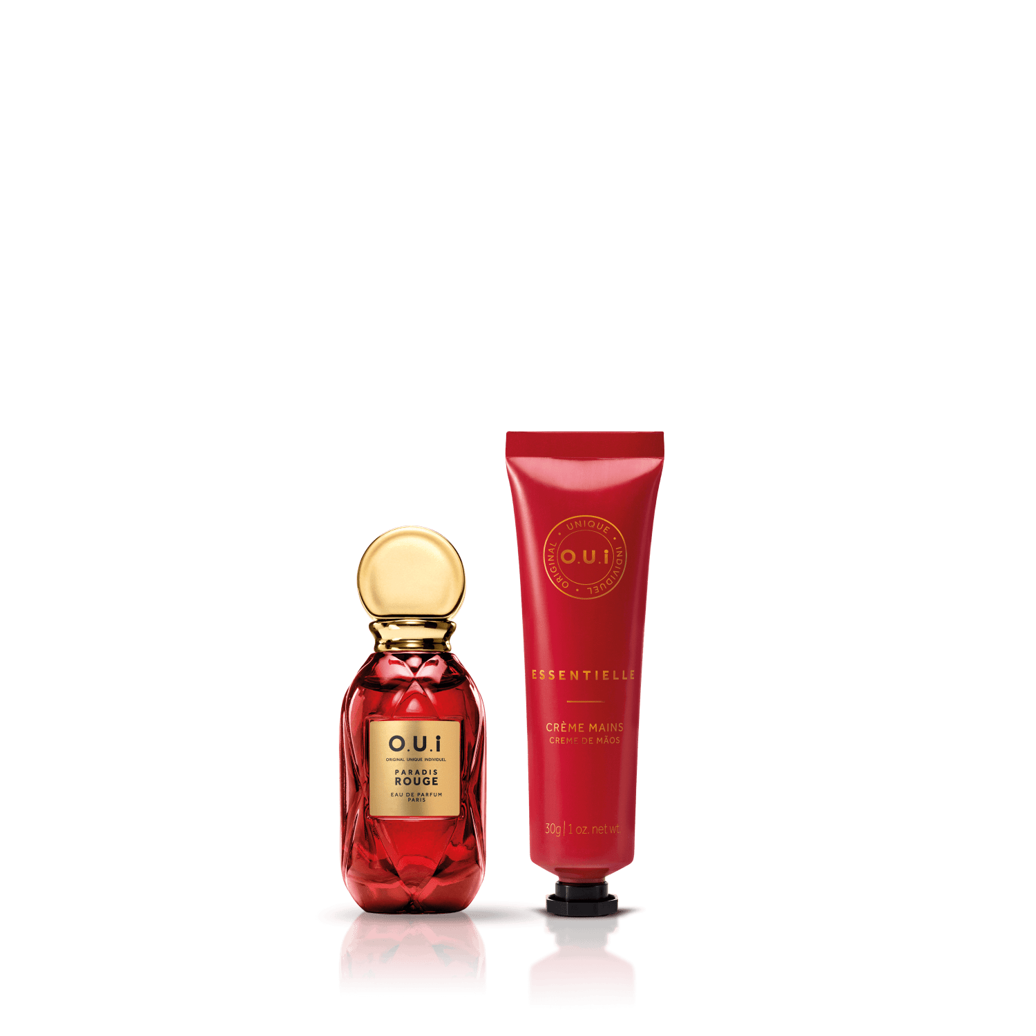 Kit O.U.i Paradis Rouge Feminino - Eau de Parfum 30ml + Hidratante para as Mãos 30g ÚNICO 1