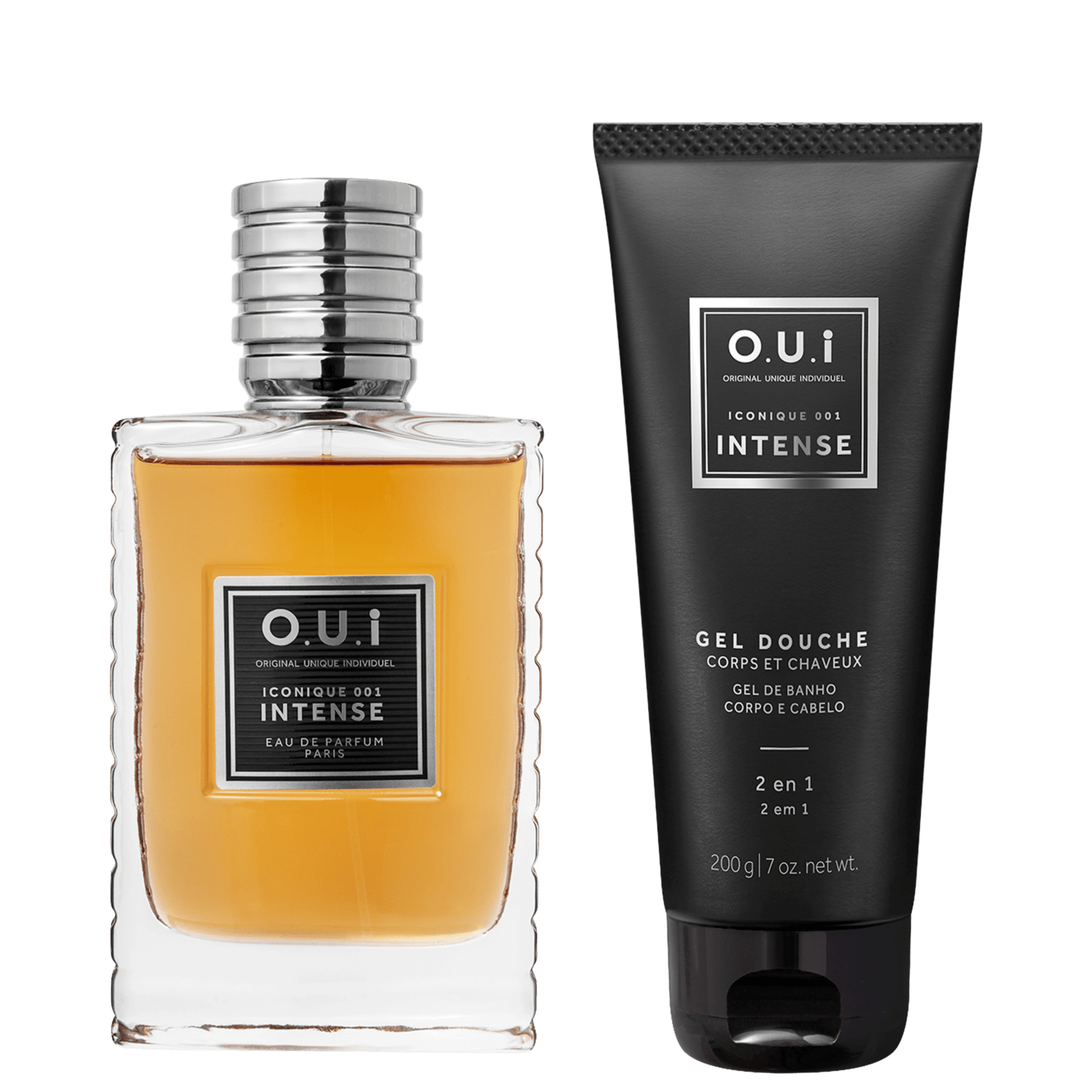 Combo Iconique 001 Intense: Eau De Parfum 75ml + Gel de Banho Corpo e Cabelo 2 em 1 200g ÚNICO 1