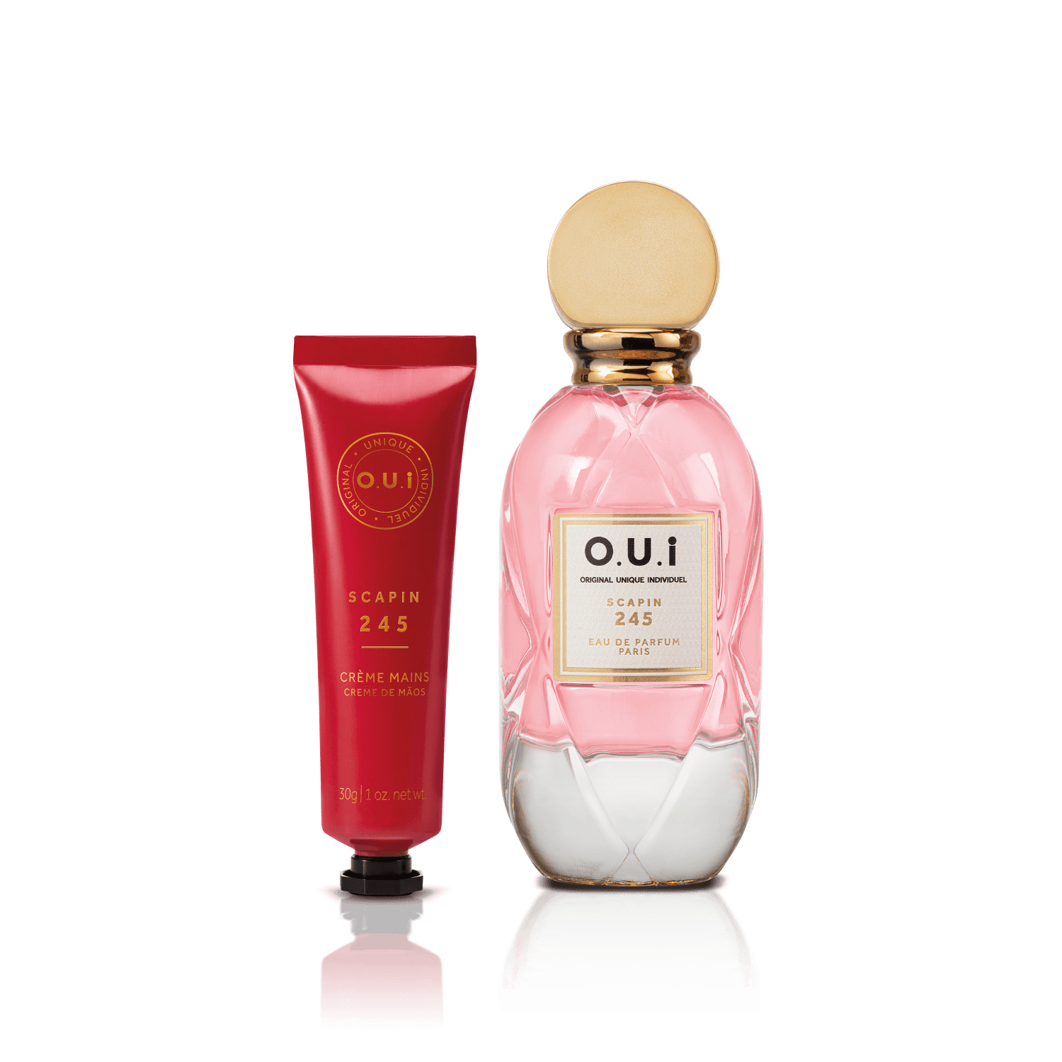 Kit O.U.i Scapin 245 - Eau de Parfum 75ml + Creme Hidratante para as Mãos 30g ÚNICO 1