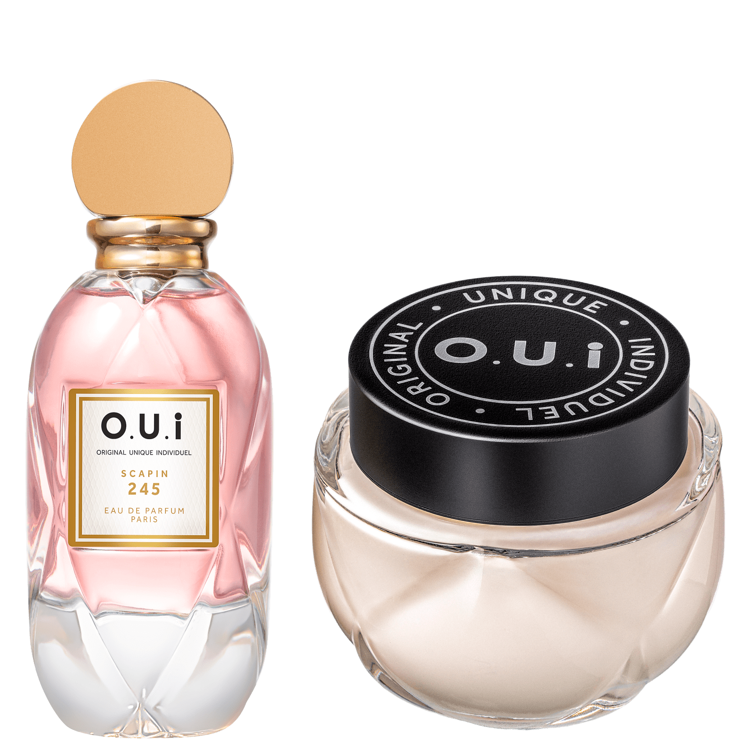 Conjunto Scapin 245 & L’Amour-Esse 142 O.U.i Feminino - Eau de Parfum 75ml + Hidratante Corporal 200g ÚNICO 1