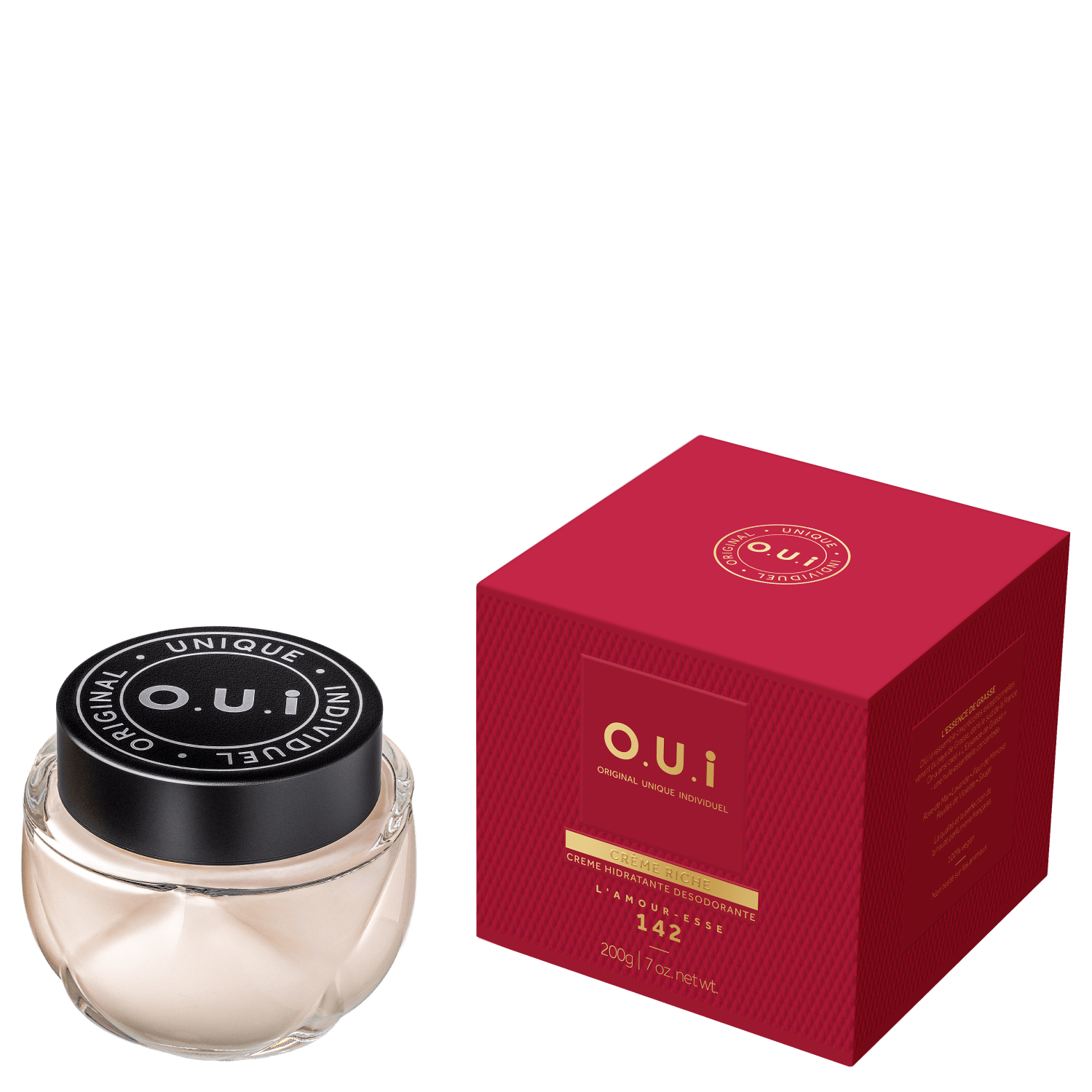 O.U.i Hidratante Desodorante Crème Riche L’Amour-Esse 142 200G 200g 6