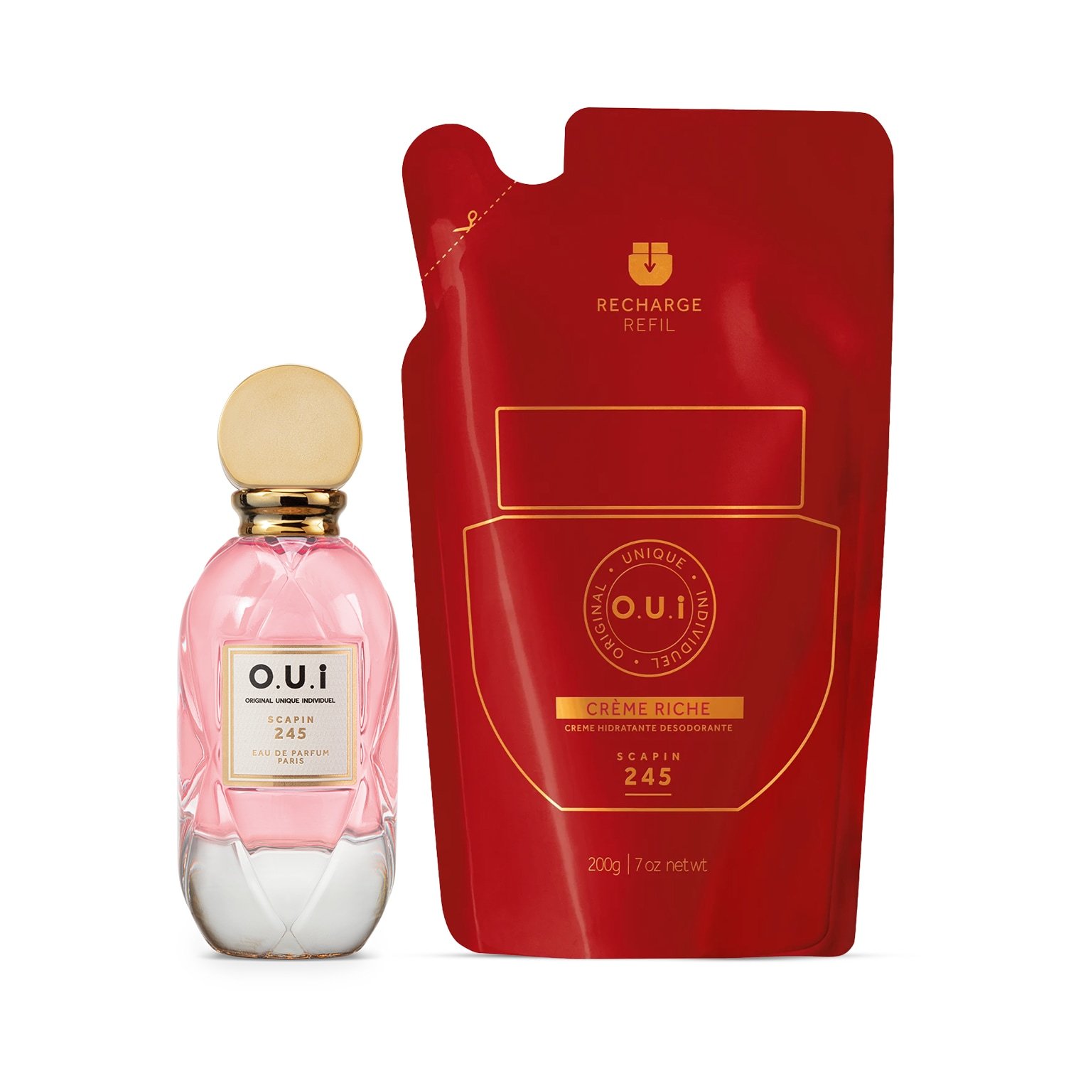 Combo Scapin 245: Eau de Parfum 75ml + Crème Riche Refil 200g ÚNICO 1