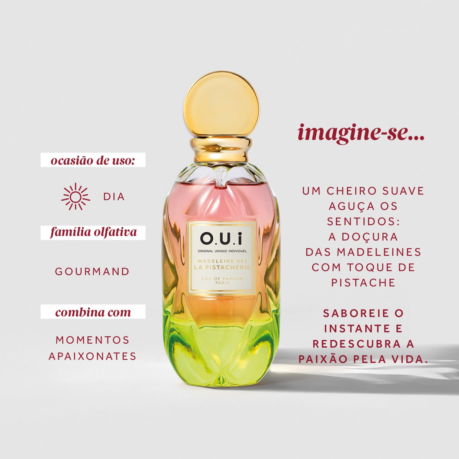O.U.i Paris Madeleine 862 La Pistacherie Eau de Parfum 75ml 75 ml 2