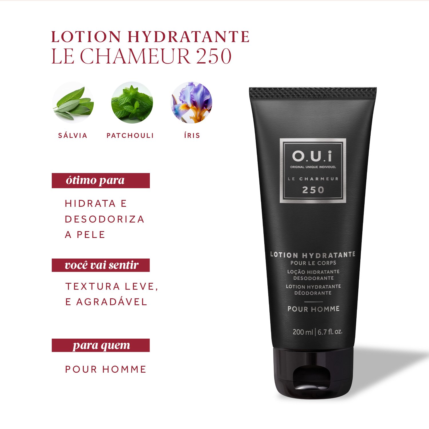 O.U.i Le Charmeur Loção Corporal 200ml 200ml 2