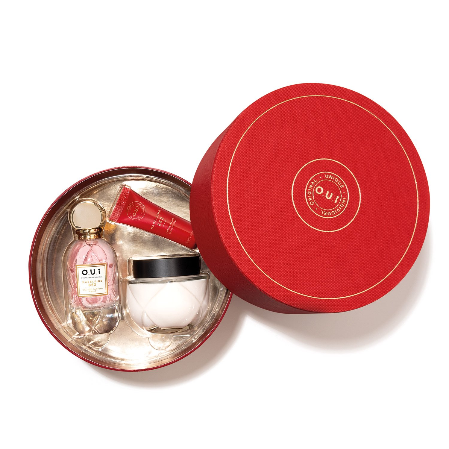 O.U.i Madeleine 862 Kit Presentear Natal: Eau de Parfum 75ml + Creme Corporal 200g + Creme de Mãos 30g ÚNICO 2