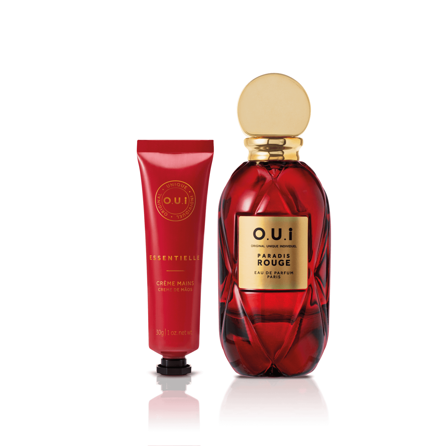 Kit O.U.i Paradis Rouge Feminino - Eau de Parfum 75ml + Hidratante para as Mãos 30g