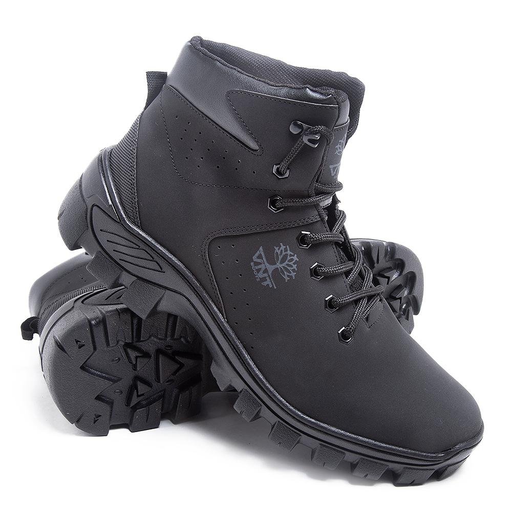 Bota Coturno Adventure Venetto Masculino Couro Conforto Preto 3