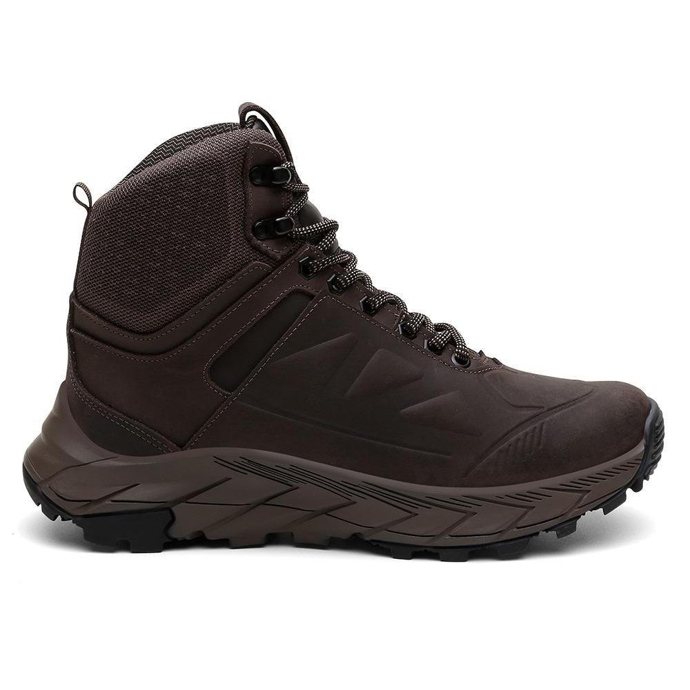 Bota Masculina Adventure Couro Cano Alto Resistente Venetto Marrom 4