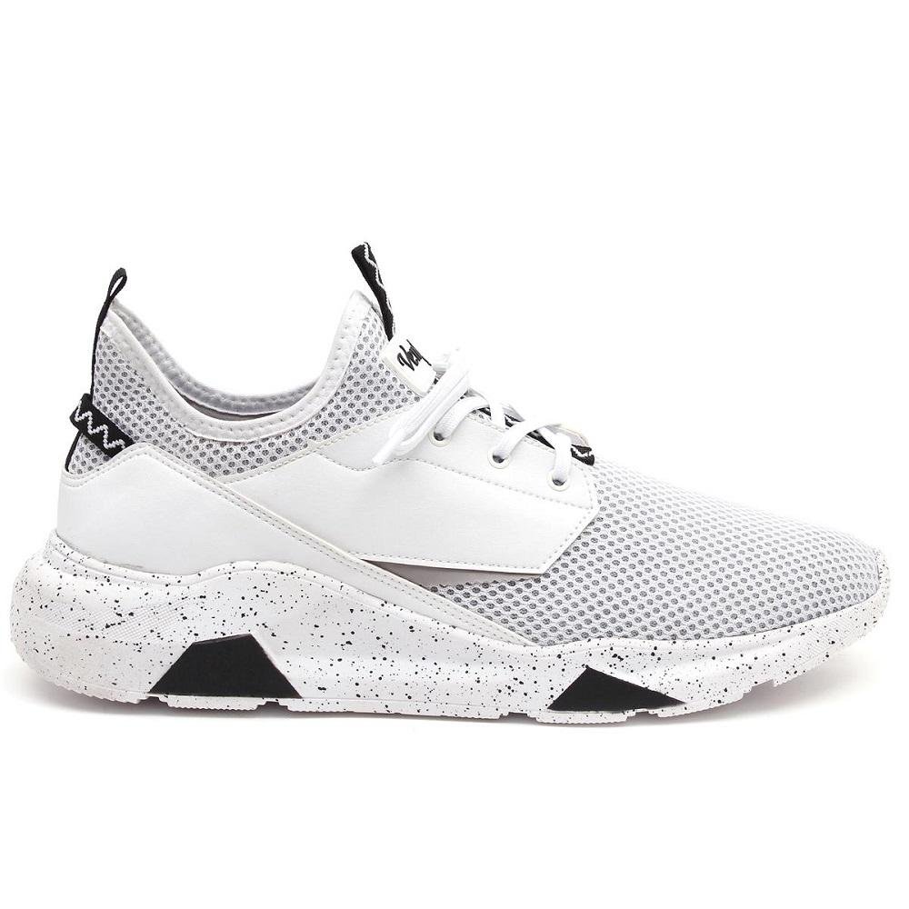 Tênis Venetto Masculino Academia Fitness Leve Confortável Branco 2