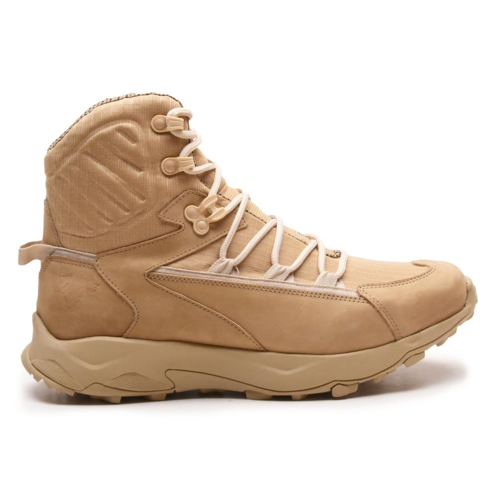 Bota Adventure Masculina Couro Trilas Aventuras Moderna Bege 3