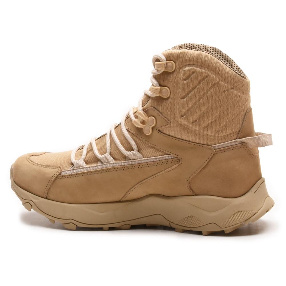 Bota Adventure Masculina Couro Trilas Aventuras Moderna Bege 4