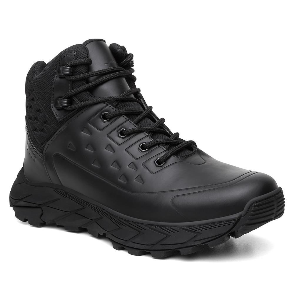 Bota Masculina Couro Adventure Solado Tratorado Esportiva Preto 1