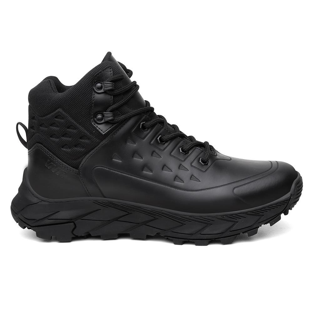 Bota Masculina Couro Adventure Solado Tratorado Esportiva Preto 3