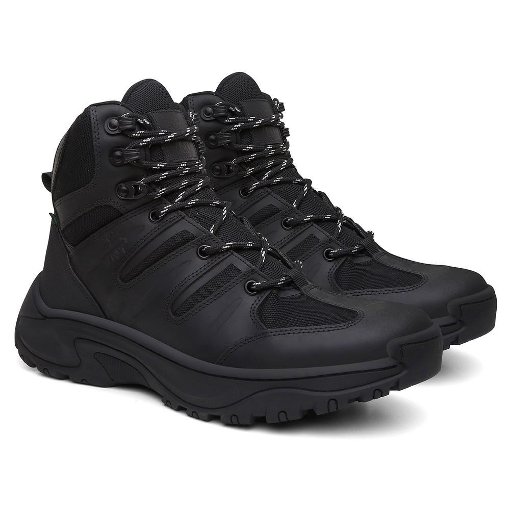 Bota Adventure Masculina Couro Ironridge Vintage Resistente Preto 3