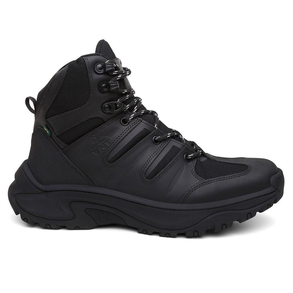 Bota Adventure Masculina Couro Ironridge Vintage Resistente Preto 4