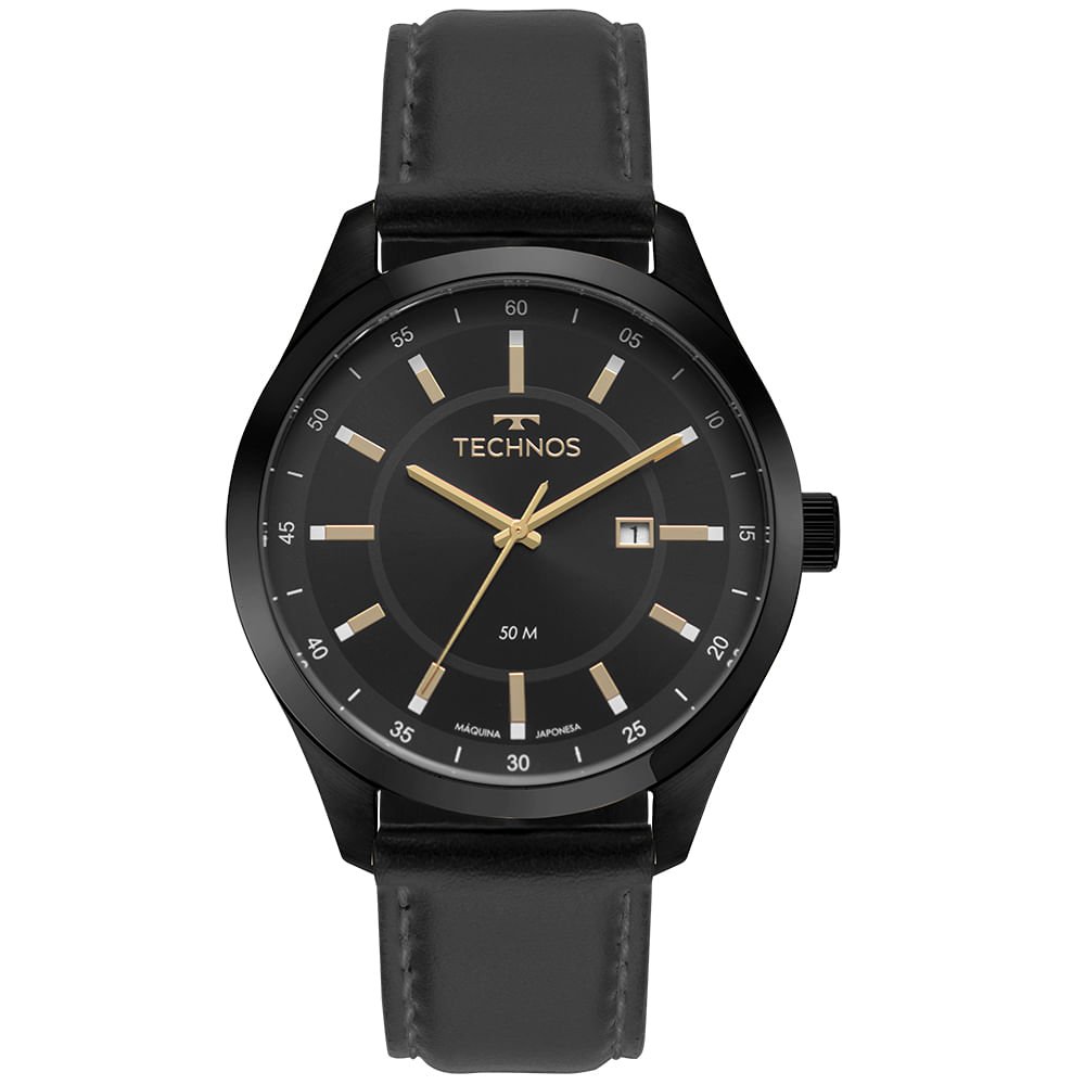 Relógio Technos Masculino Steel Preto - 2115NAX/0P Preto 1