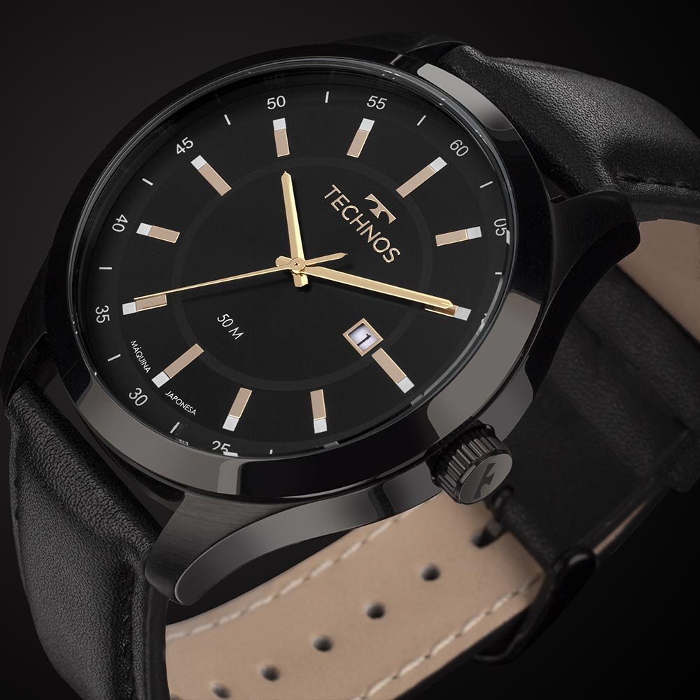 Relógio Technos Masculino Steel Preto - 2115NAX/0P Preto 6