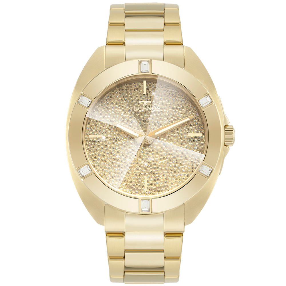 Relógio Technos Feminino Crystal Dourado - 2033CU/1X