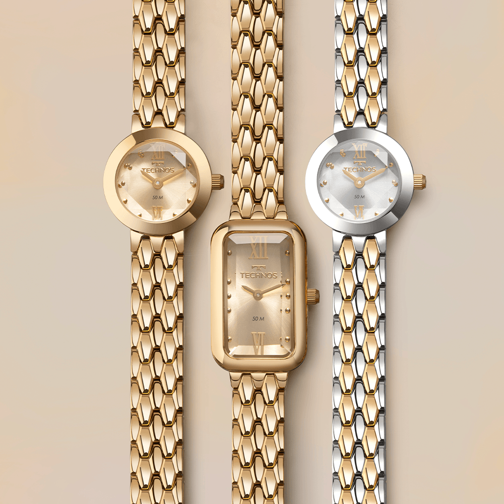 Relógio Technos Feminino Mini Dourado - 5Y20LN/1D Multicores 2