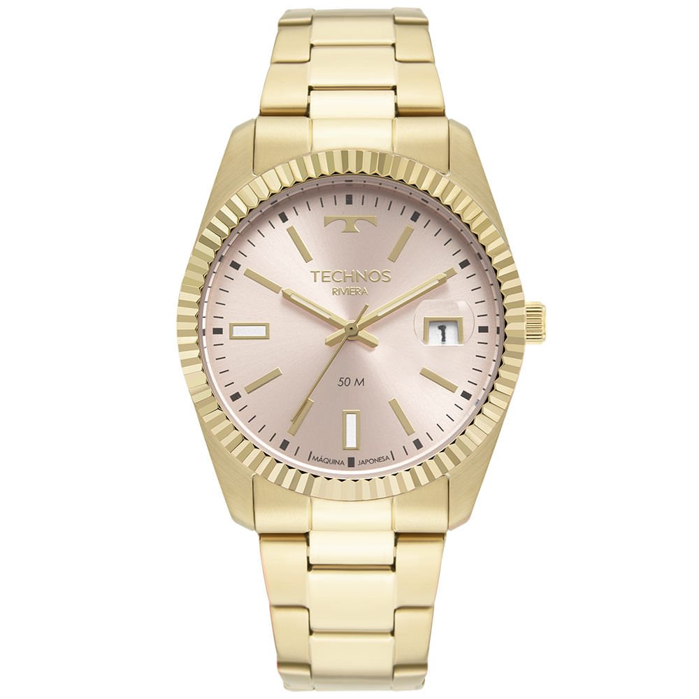 Relógio Technos Feminino Riviera Dourado - 2115NAL/1T Multicores 1