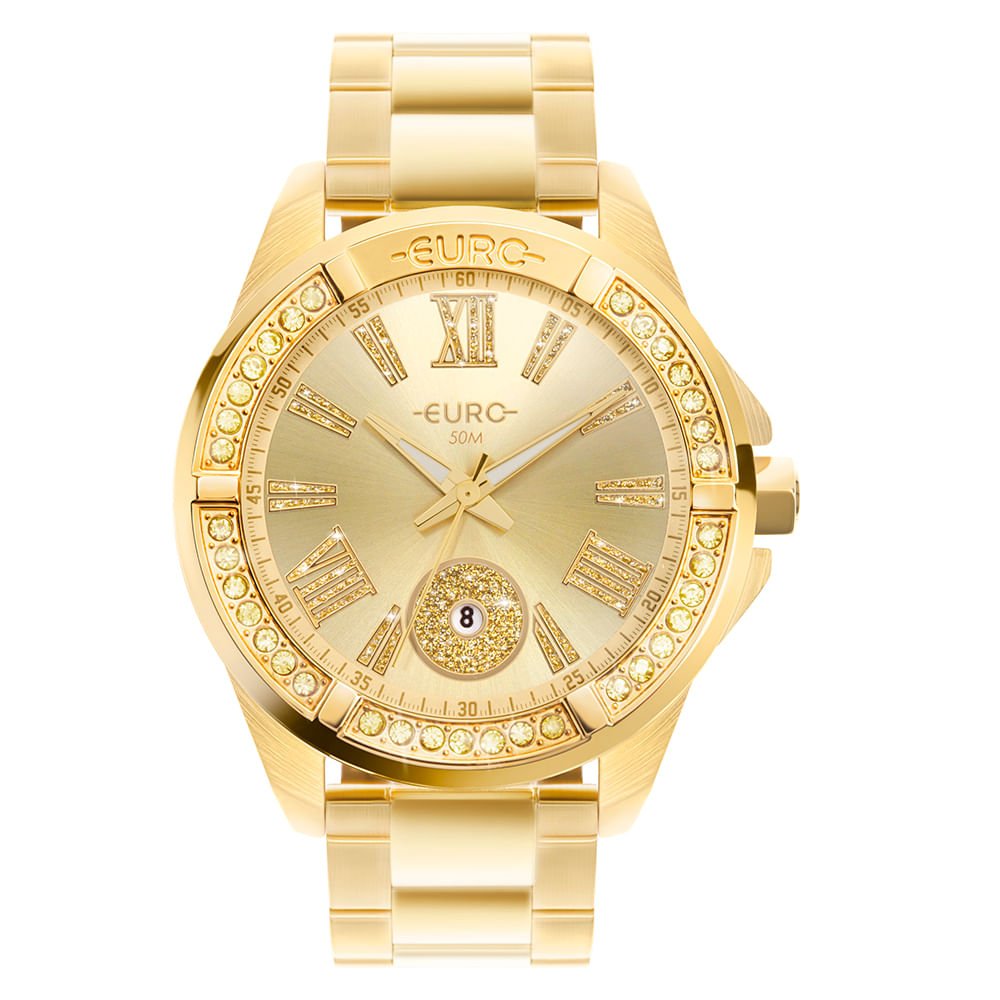 Relógio Euro Feminino Big Case Dourado - EU2115AP/4D Dourado 1