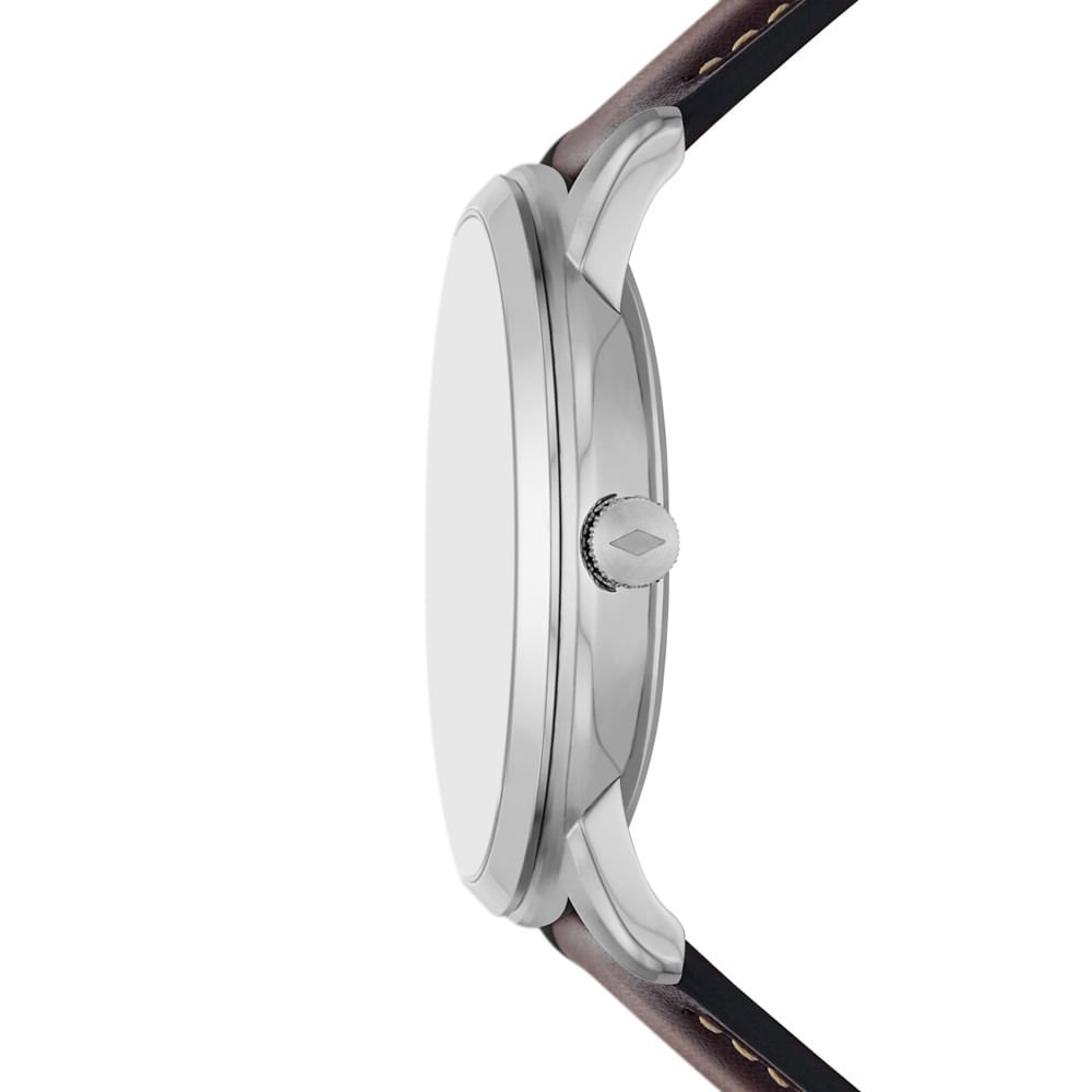 Relógio Fossil Masculino Fossil Prata - FS5905/1BN Marrom 2