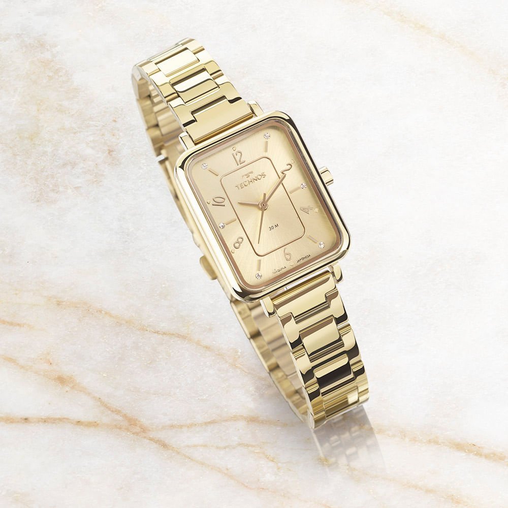 Relógio Technos Feminino Mini Dourado - GL32AM/1X Multicores 4