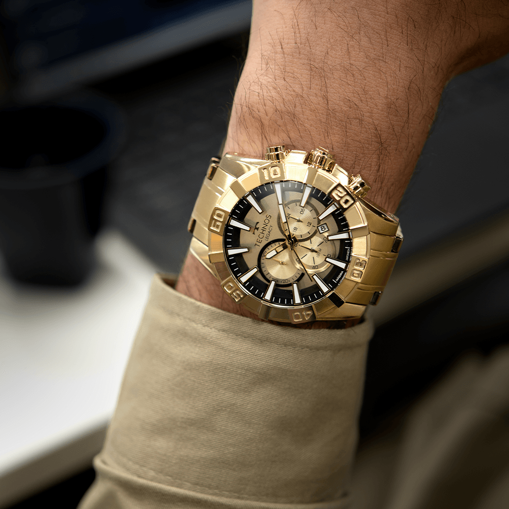 Relógio Technos Masculino Legacy Dourado - JS26AET/T1D Multicores 7