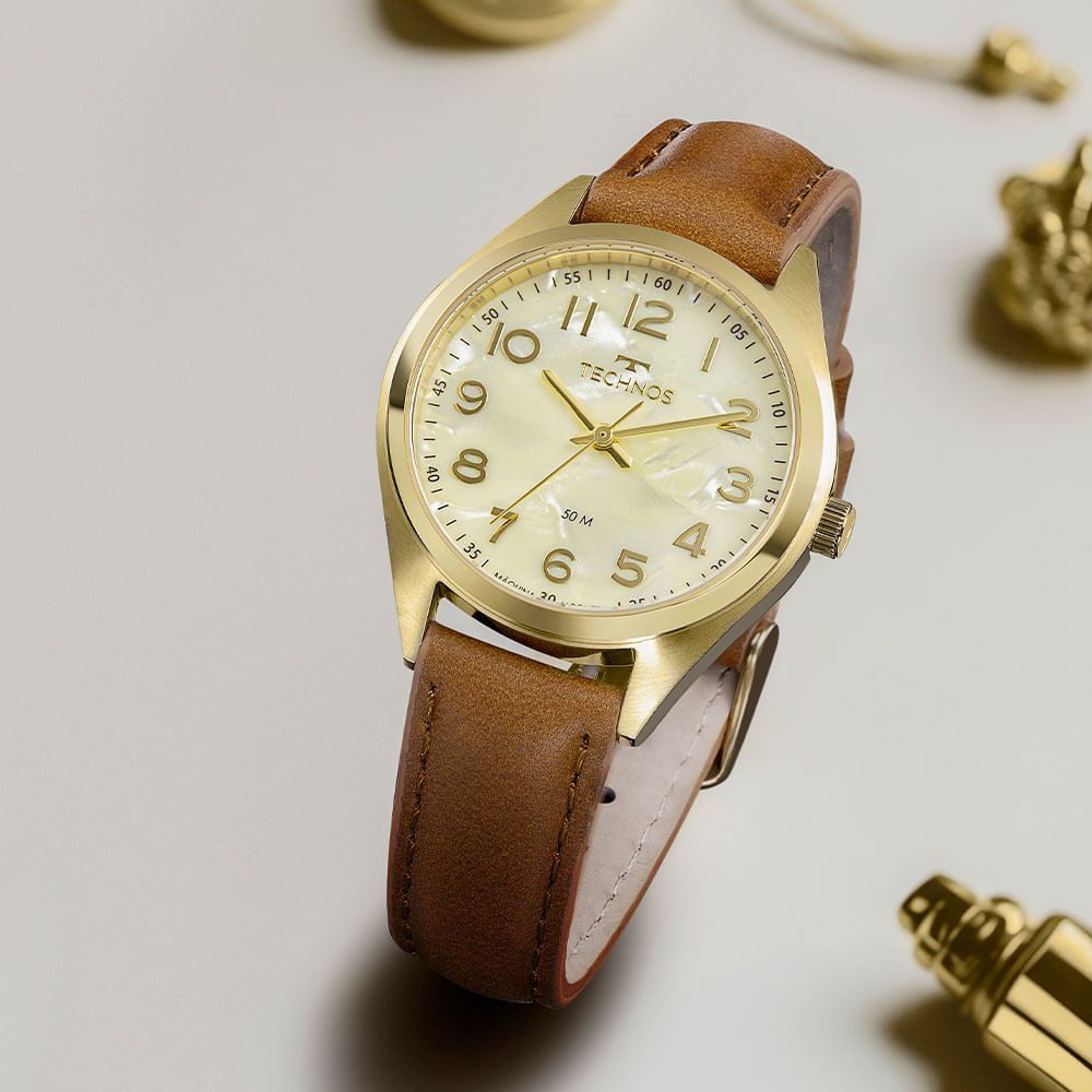 Relógio Technos Feminino Boutique Dourado - 2036MSA/0X Multicores 5