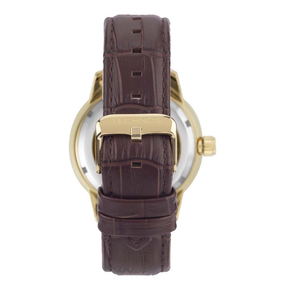Relógio Technos Masculino Automático Skeleton Dourado - G3265AK/0M Dourado 3