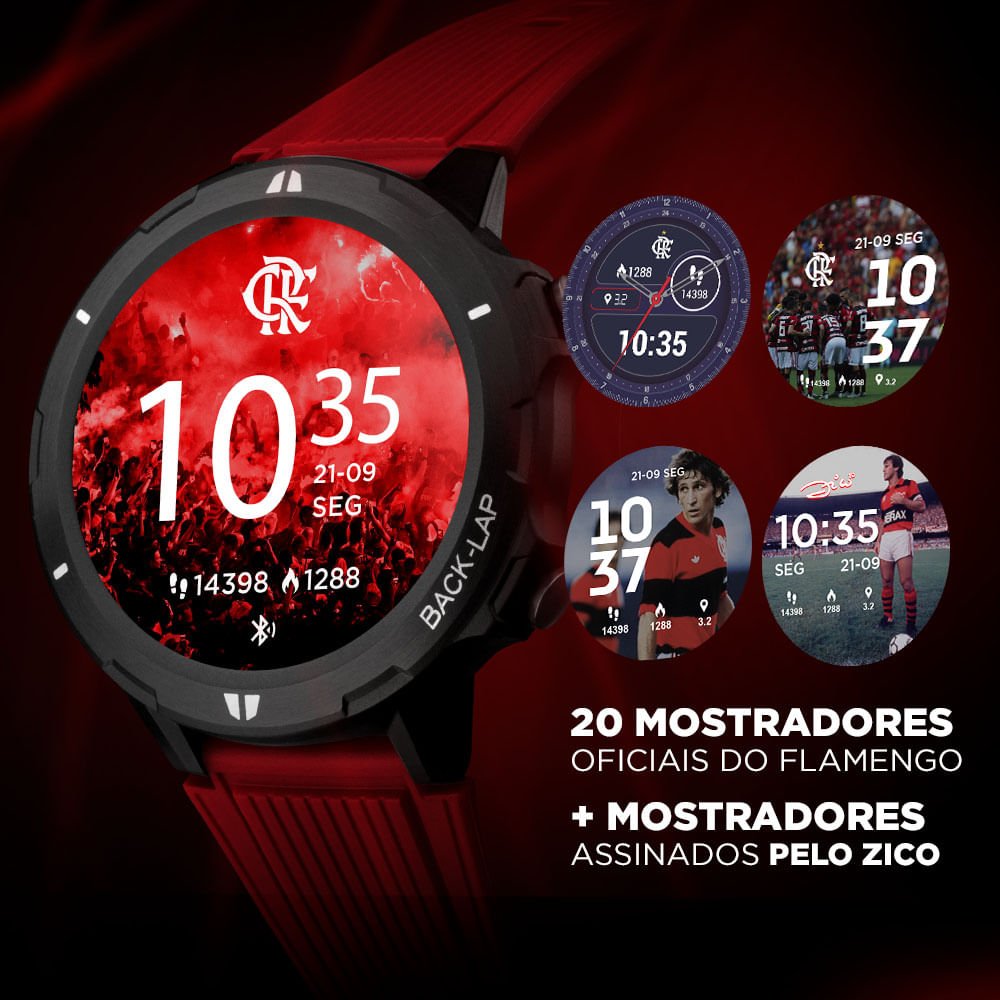 Smartwatch Flamengo Technos Connect Sports - flamengo