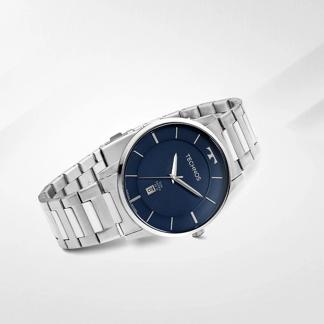 Relógio Technos Masculino Slim Prata - GM10YQ/1A Multicores 5