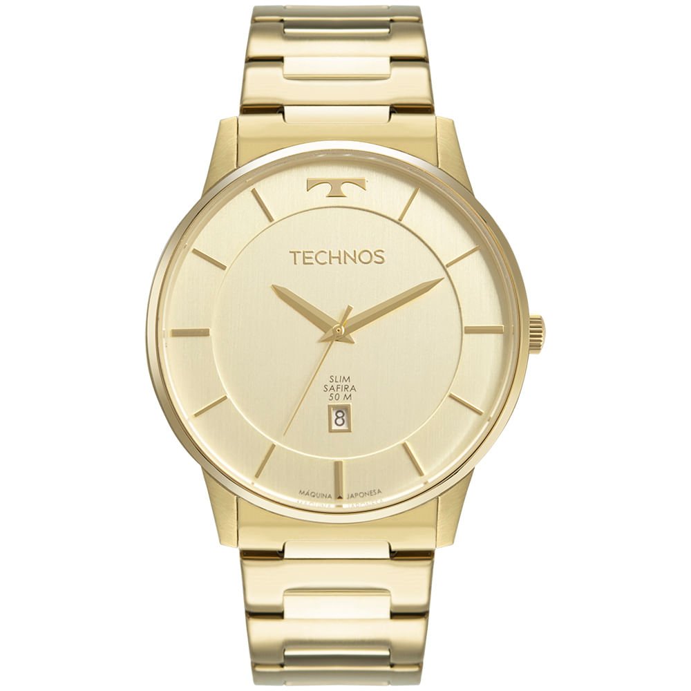 Relógio Technos Masculino Slim Dourado - GM10YP/1X Dourado 1
