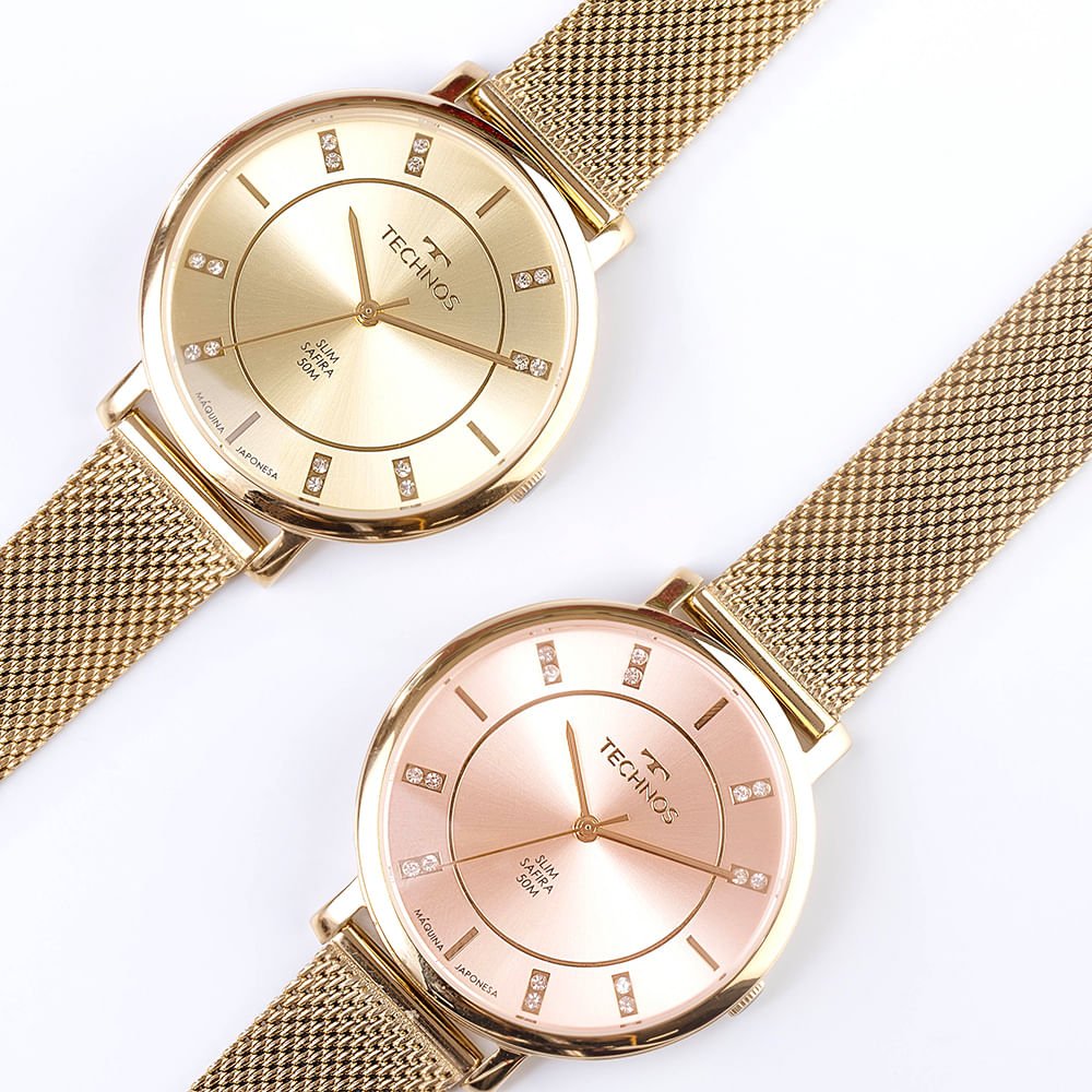 Relógio Technos Feminino Slim Dourado - GL32AR/1X Dourado 5