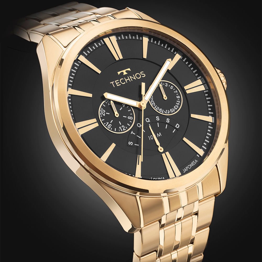Relógio Technos Masculino Grandtech Dourado - JR20AA/1D Dourado 4