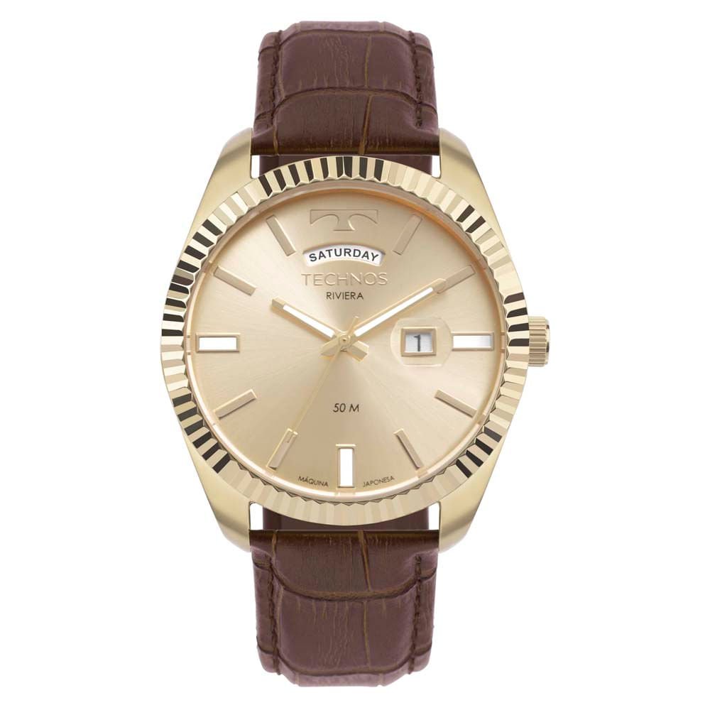 Relógio Technos Masculino Riviera Dourado - 2350AK/0D Dourado 1