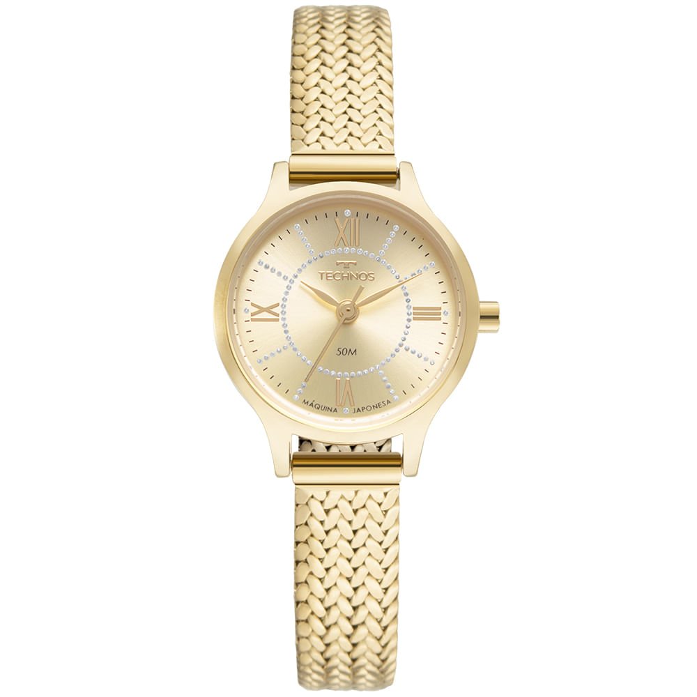 Relógio Technos Feminino Mini Dourado - GL32AT/1X Dourado 1