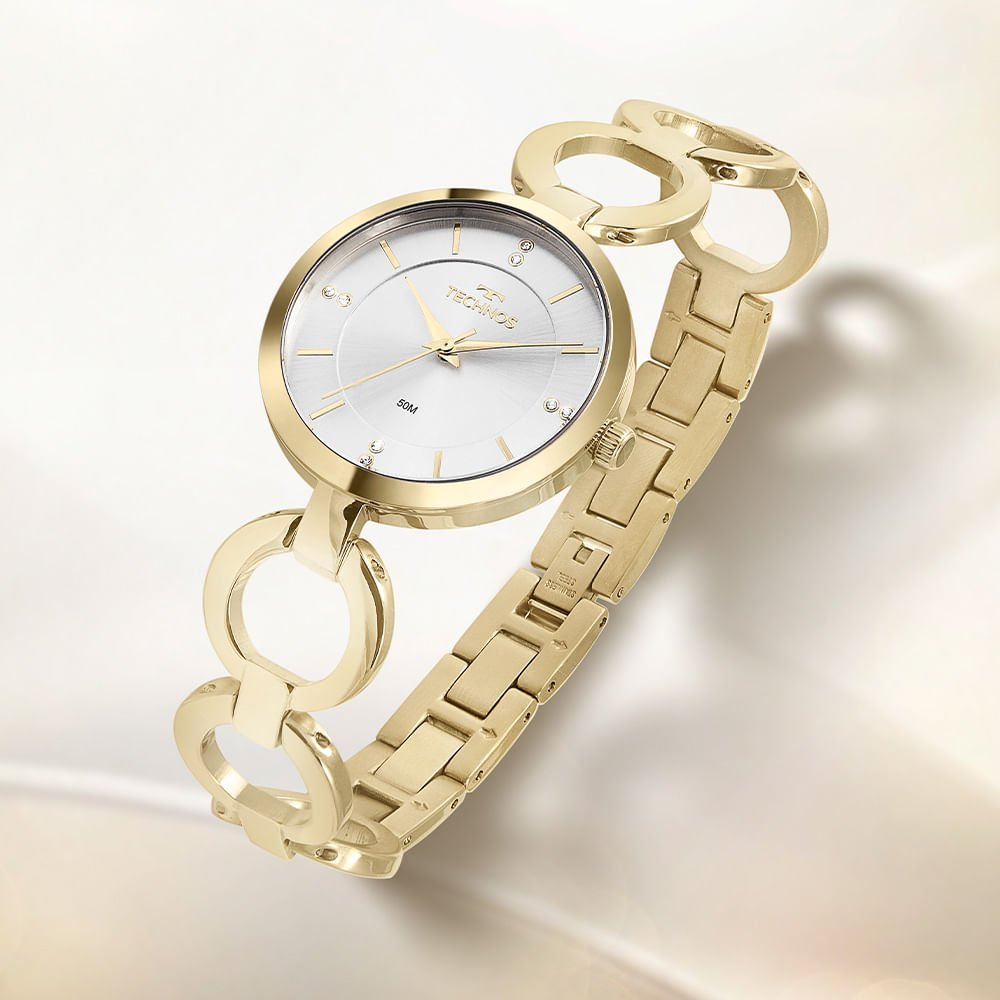 Relógio Technos Feminino Elos Dourado - 2035MWH/1K Dourado 2