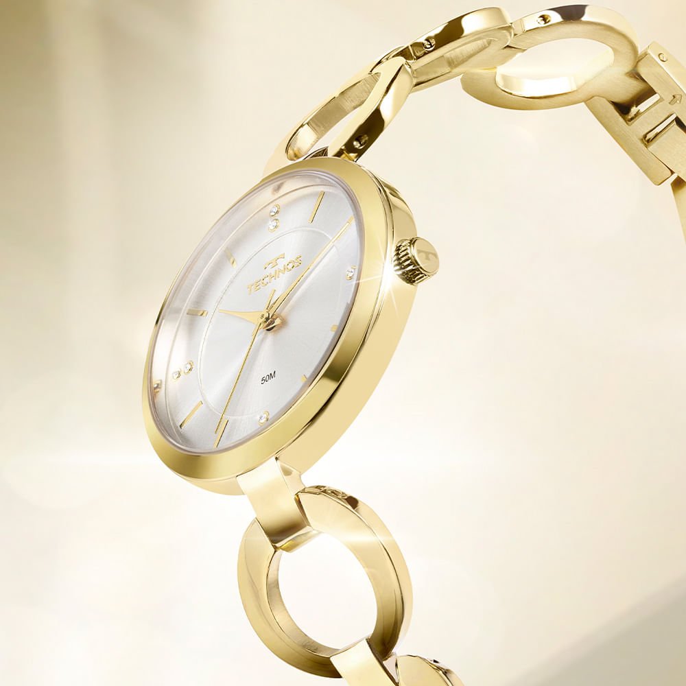Relógio Technos Feminino Elos Dourado - 2035MWH/1K Dourado 3