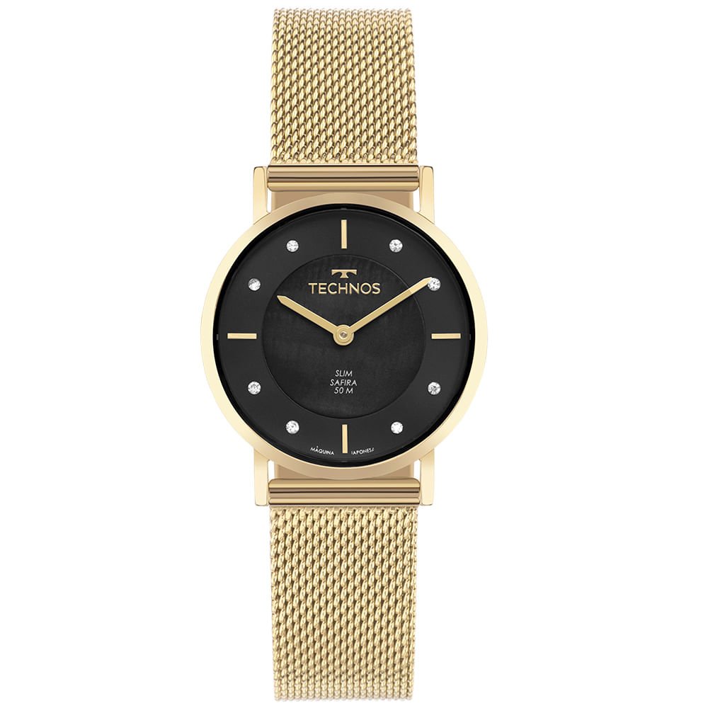 Relógio Technos Feminino Slim Dourado - 2025LTX/1P Dourado 1
