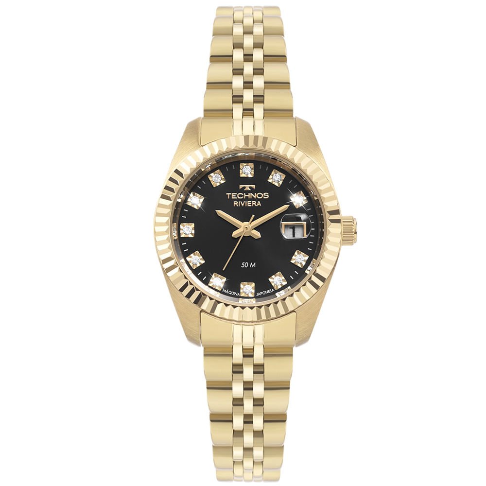Relógio Technos Feminino Riviera Dourado - 2015CEL/1P