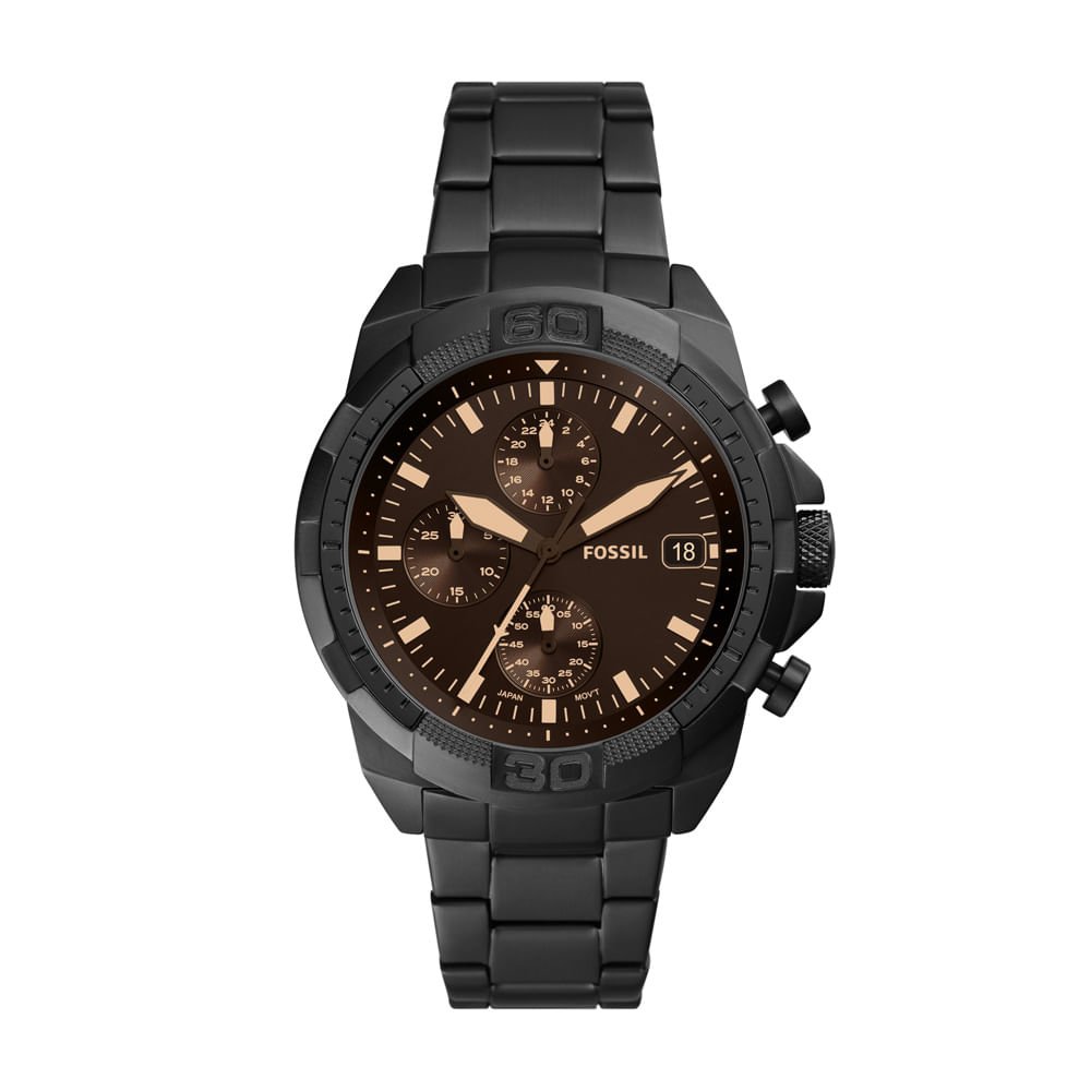 Relógio Fossil Masculino Bronson Preto - FS5851/1MN Preto 1