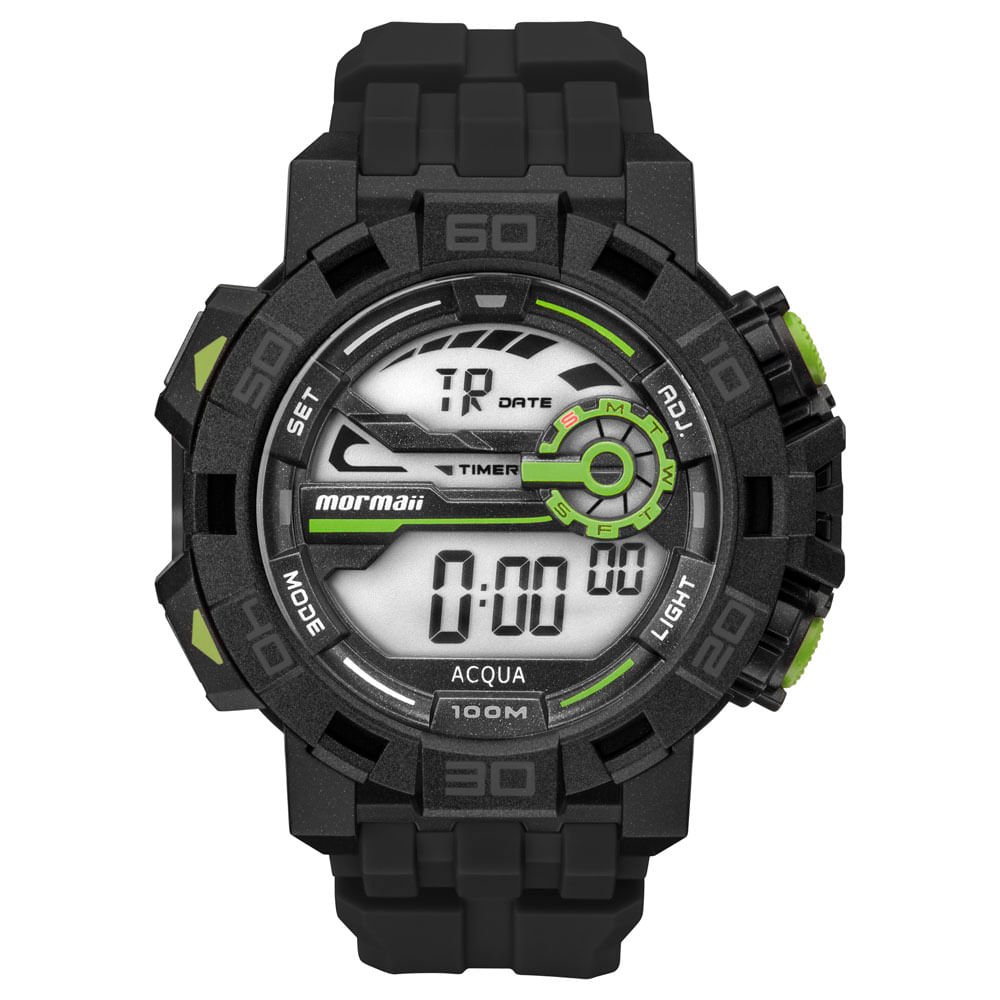 Relógio Mormaii Masculino Action Preto - MO1148AC/8A Preto 1