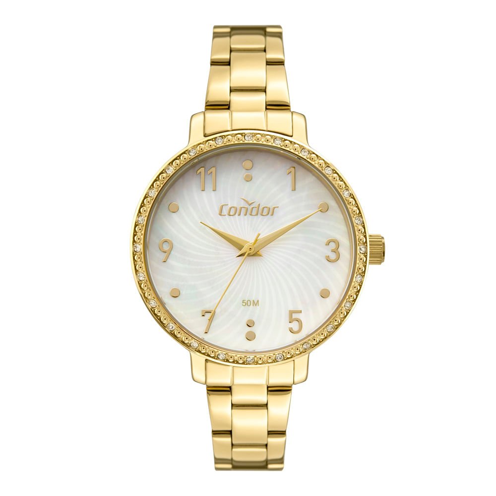Relógio Condor Feminino Elegante Dourado - CO2036MXB/4B