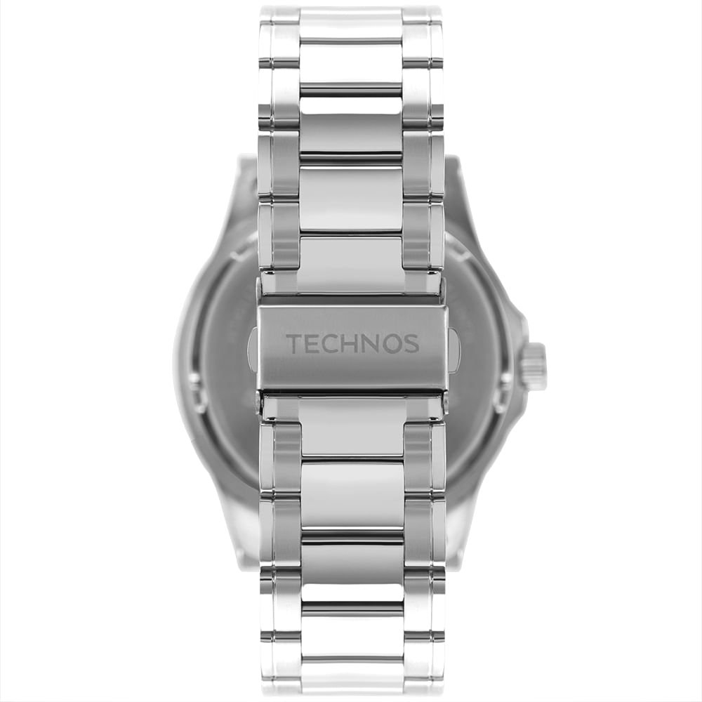 Relógio Technos Masculino 2115KLM/1R Prata 4