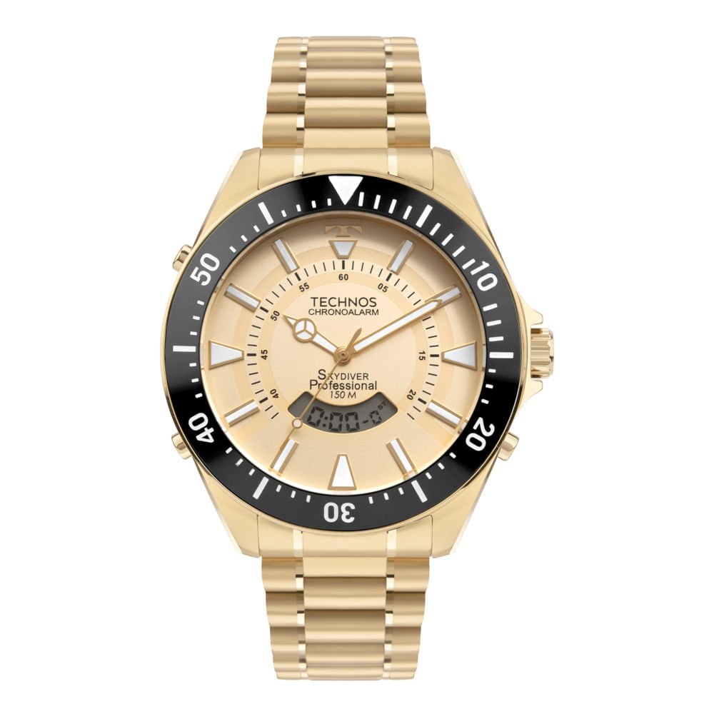 Relógio Technos Masculino Skydiver Dourado - WT2050AK/1D Dourado 1