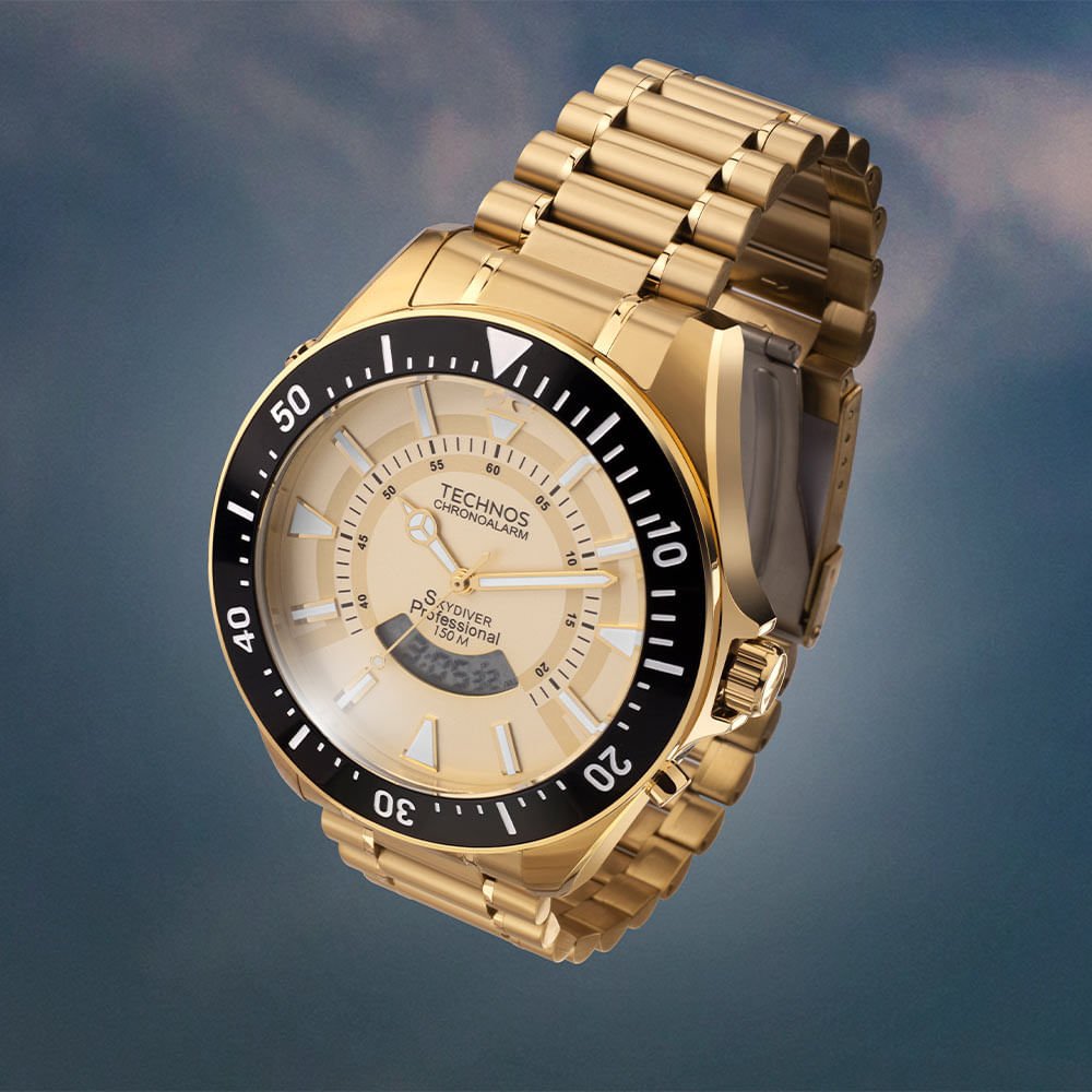 Relógio Technos Masculino Skydiver Dourado - WT2050AK/1D Dourado 2