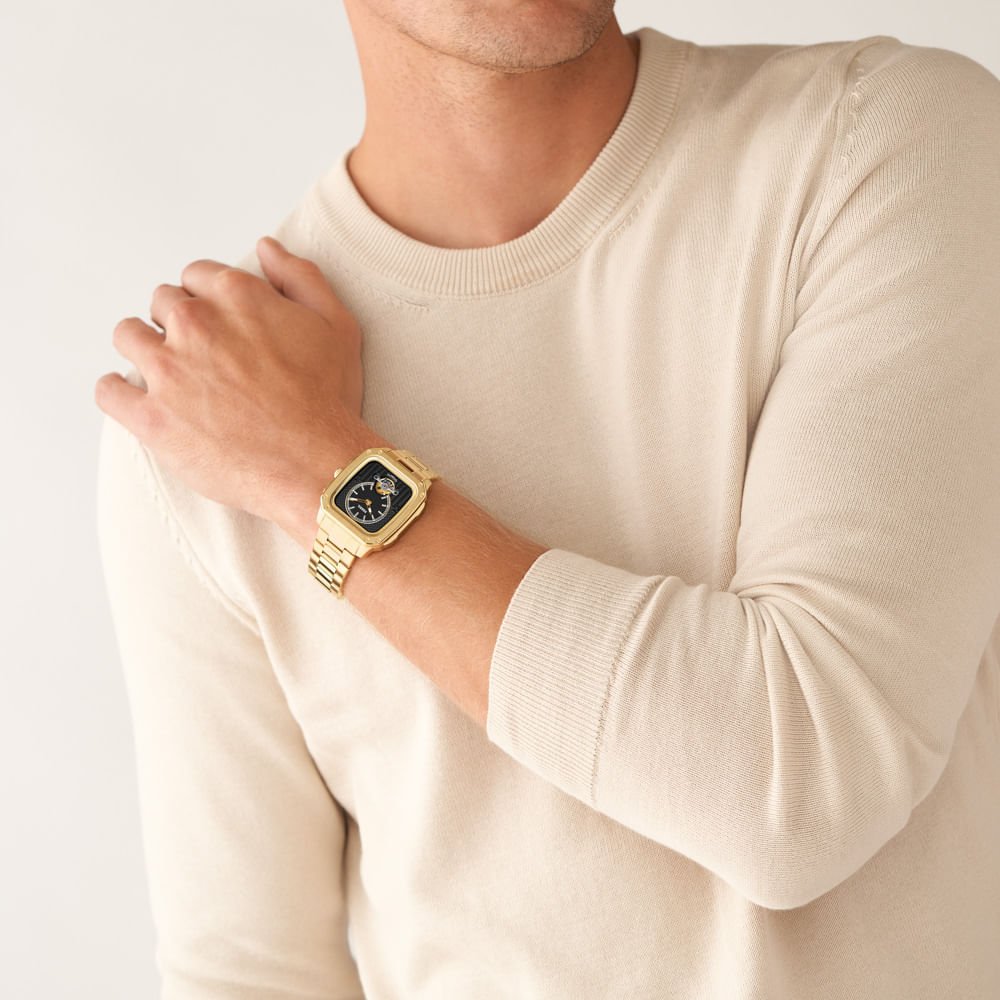Relógio Fossil Masculino Inscription Dourado - ME3239/1DN Dourado 4