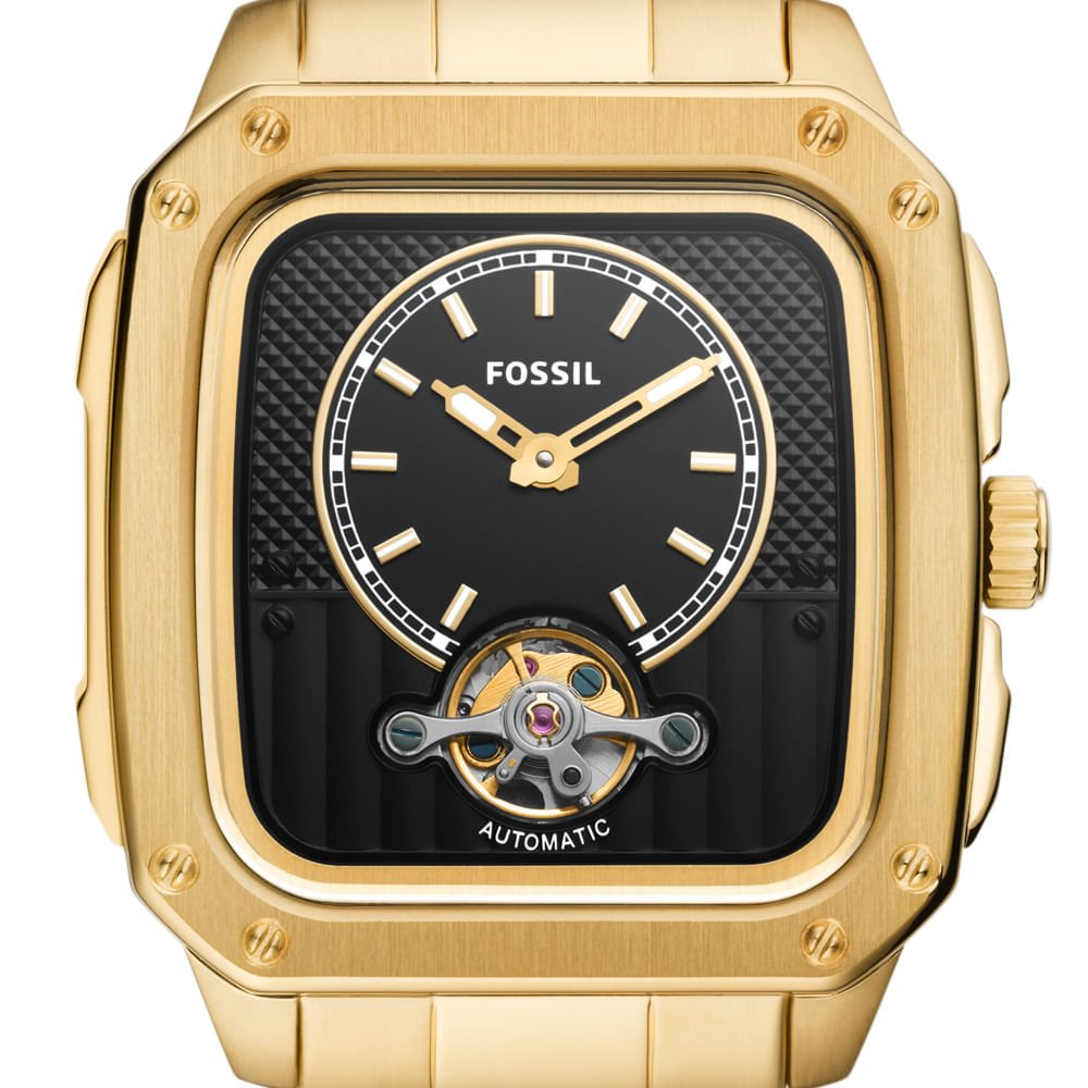Relógio Fossil Masculino Inscription Dourado - ME3239/1DN Dourado 5