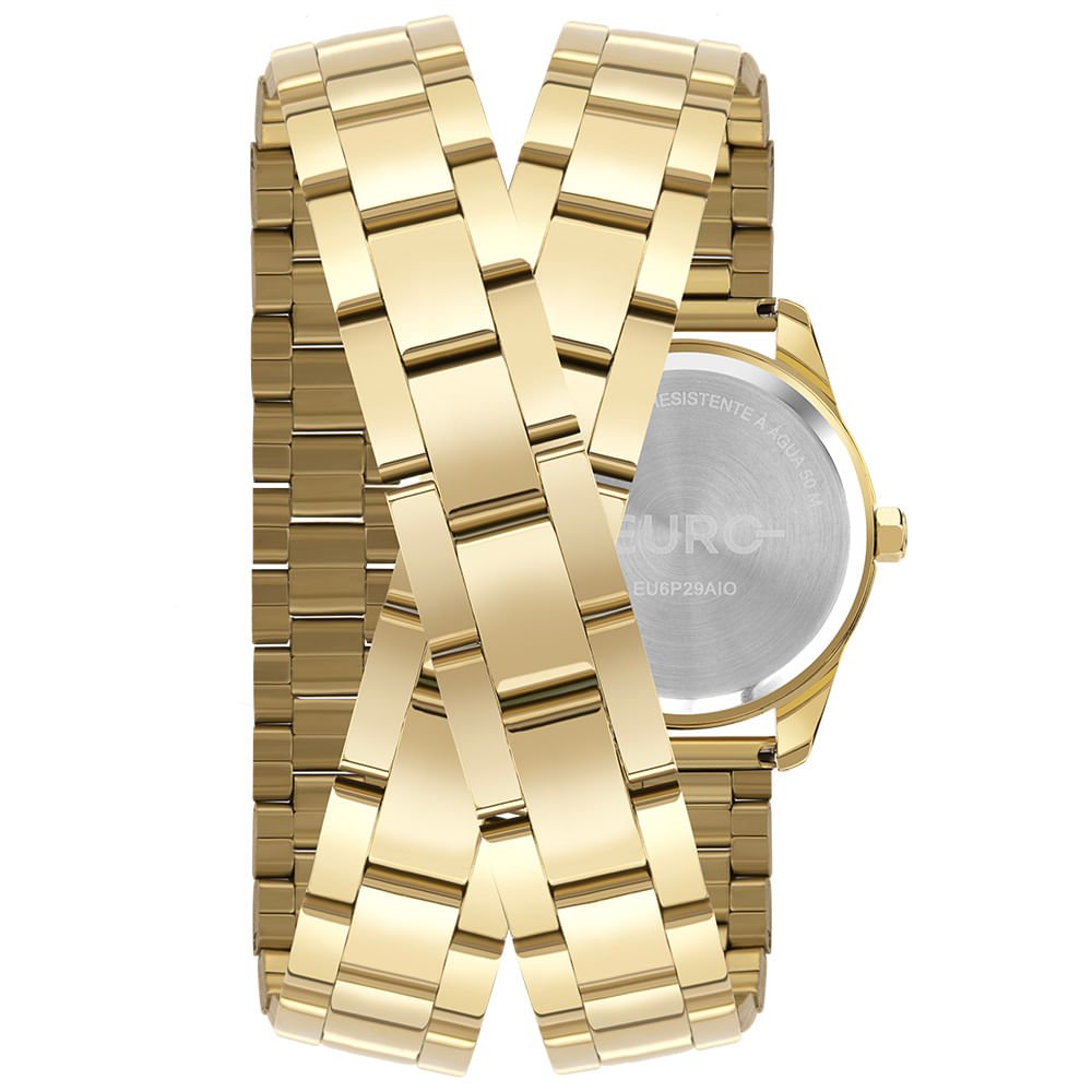 Relógio Euro Feminino Multiglow Dourado - EU6P29AIO/4D Dourado 3